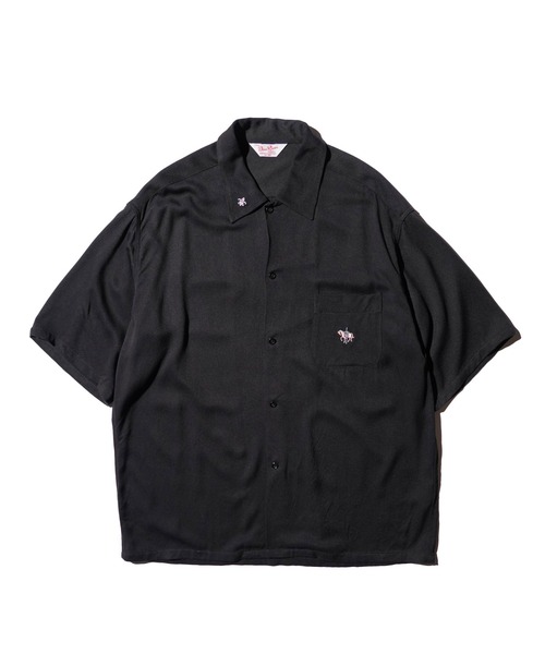 2AM(ツーエイエム)の「TOWNCRAFT タウンクラフト / 50S EMB SS SHIRT(シャツ/ブラウス・メンズ・ブラウン/ブラック・SMALL/MEDIUM/LARGE)」の2枚目の写真