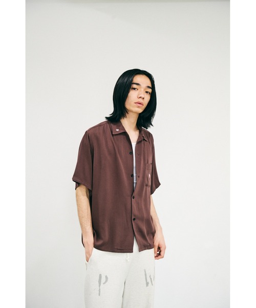 2AM(ツーエイエム)の「TOWNCRAFT タウンクラフト / 50S EMB SS SHIRT(シャツ/ブラウス・メンズ・ブラウン/ブラック・SMALL/MEDIUM/LARGE)」の5枚目の写真