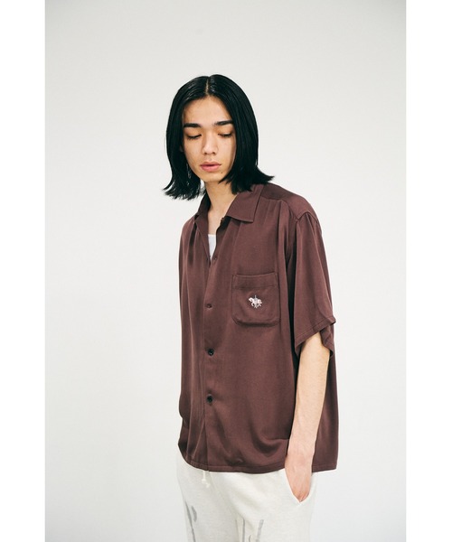 2AM(ツーエイエム)の「TOWNCRAFT タウンクラフト / 50S EMB SS SHIRT(シャツ/ブラウス・メンズ・ブラウン/ブラック・SMALL/MEDIUM/LARGE)」の7枚目の写真
