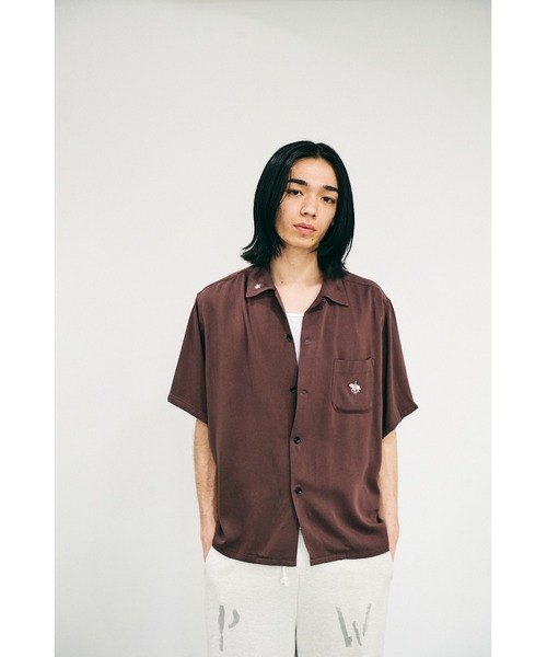 2AM(ツーエイエム)の「TOWNCRAFT タウンクラフト / 50S EMB SS SHIRT(シャツ/ブラウス・メンズ・ブラウン/ブラック・SMALL/MEDIUM/LARGE)」の8枚目の写真
