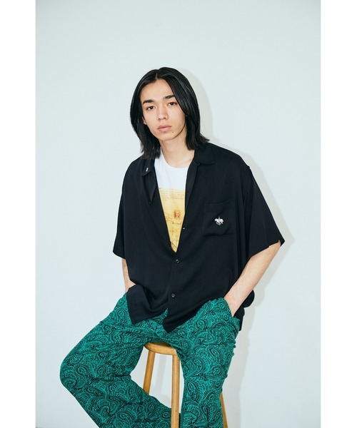 2AM(ツーエイエム)の「TOWNCRAFT タウンクラフト / 50S EMB SS SHIRT(シャツ/ブラウス・メンズ・ブラウン/ブラック・SMALL/MEDIUM/LARGE)」の12枚目の写真