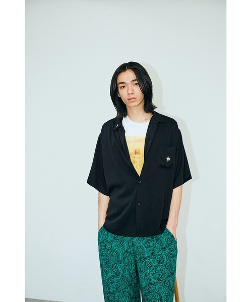 2AM(ツーエイエム)の「TOWNCRAFT タウンクラフト / 50S EMB SS SHIRT(シャツ/ブラウス・メンズ・ブラウン/ブラック・SMALL/MEDIUM/LARGE)」の16枚目の写真