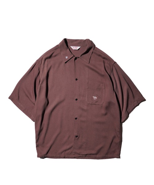 2AM(ツーエイエム)の「TOWNCRAFT タウンクラフト / 50S EMB SS SHIRT(シャツ/ブラウス・メンズ・ブラウン/ブラック・SMALL/MEDIUM/LARGE)」の3枚目の写真