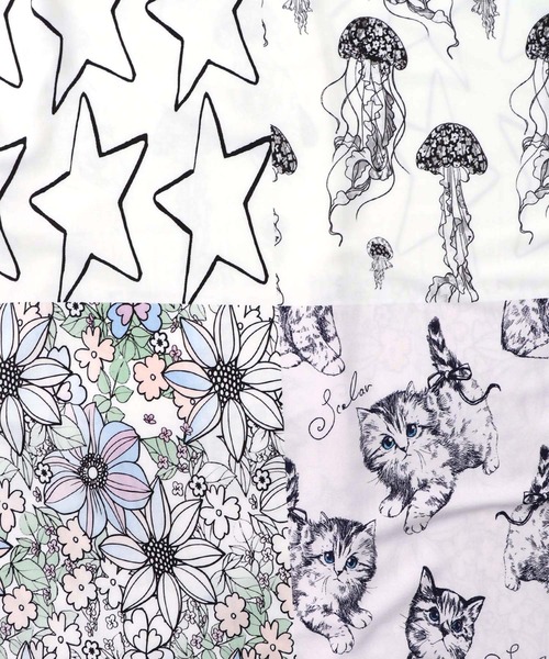 ScoLar（スカラー）の「161624：パッチワーク風総柄シャツワンピース（ワンピース・レディース・ブルー/オフホワイト・M）」の13枚目の写真