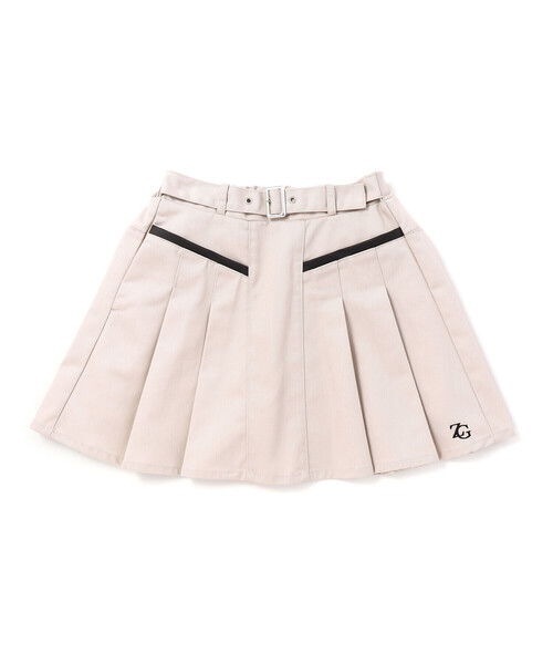 ZIDDY（ジディ）の「レザーポケット プリーツスカパン(130~160cm)（スカート・キッズ・ベージュ/ブラック・150cm/140cm/130cm/FREE）」の11枚目の写真