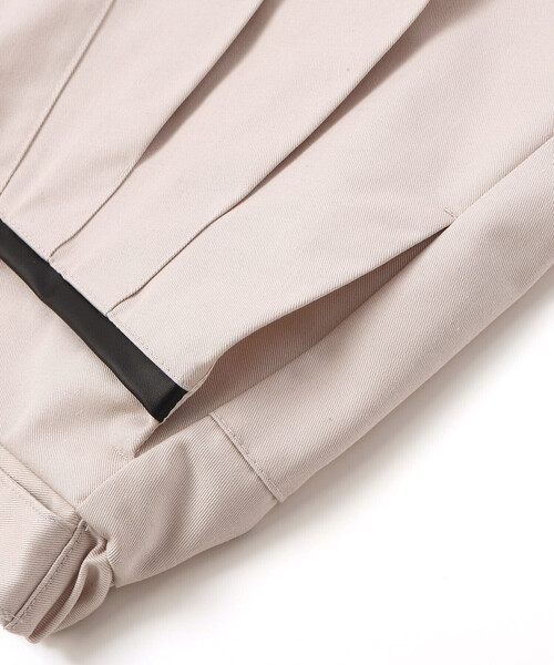 ZIDDY（ジディ）の「レザーポケット プリーツスカパン(130~160cm)（スカート・キッズ・ベージュ/ブラック・150cm/140cm/130cm/FREE）」の15枚目の写真