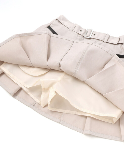 ZIDDY（ジディ）の「レザーポケット プリーツスカパン(130~160cm)（スカート・キッズ・ベージュ/ブラック・150cm/140cm/130cm/FREE）」の17枚目の写真