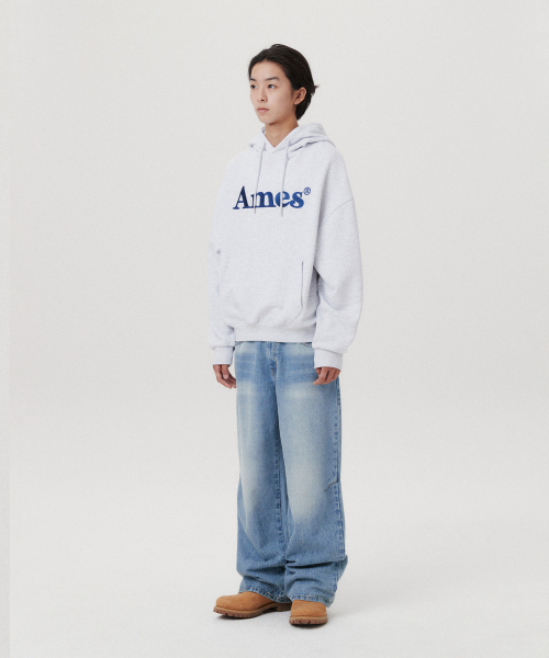 AMESWORLDWIDE（アメスワールドワイド）の「BASIC LOGO HOODIE LIGHT GREY（パーカー・メンズ・その他・SMALL/MEDIUM/LARGE）」の6枚目の写真