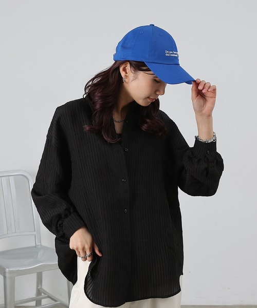 COLONY 2139(コロニートゥーワンスリーナイン)の「トーク刺繍ツイルキャップ(キャップ・レディース・ブルー/ブラック/ベージュ・FREE)」の20枚目の写真