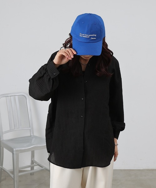 COLONY 2139(コロニートゥーワンスリーナイン)の「トーク刺繍ツイルキャップ(キャップ・レディース・ブルー/ブラック/ベージュ・FREE)」の21枚目の写真