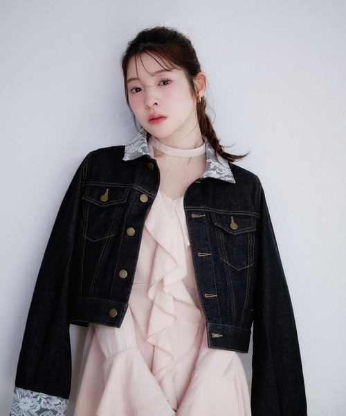 fupel（フぺル）の「sheer frill tiered onepiece / シアーフリルティアードワンピース（ワンピース・レディース・ピンク/オフホワイト・FREE）」の13枚目の写真