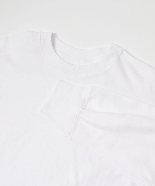 FORK&SPOON（フォークアンドスプーン）の「FORK&SPOON　リサイクルコットンロングスリーブTシャツ（Tシャツ/カットソー・レディース・グレー系その他/ブラック/オフホワイト・1）」の11枚目の写真