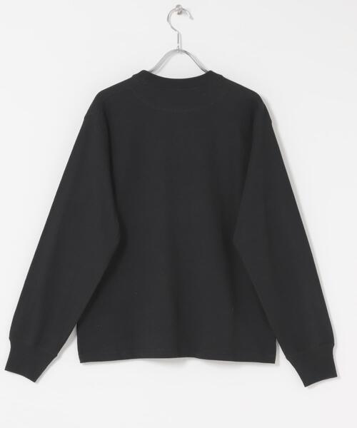 FORK&SPOON（フォークアンドスプーン）の「FORK&SPOON　リサイクルコットンロングスリーブTシャツ（Tシャツ/カットソー・レディース・グレー系その他/ブラック/オフホワイト・1）」の4枚目の写真