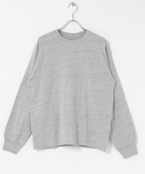 FORK&SPOON（フォークアンドスプーン）の「FORK&SPOON　リサイクルコットンロングスリーブTシャツ（Tシャツ/カットソー・レディース・グレー系その他/ブラック/オフホワイト・1）」の8枚目の写真