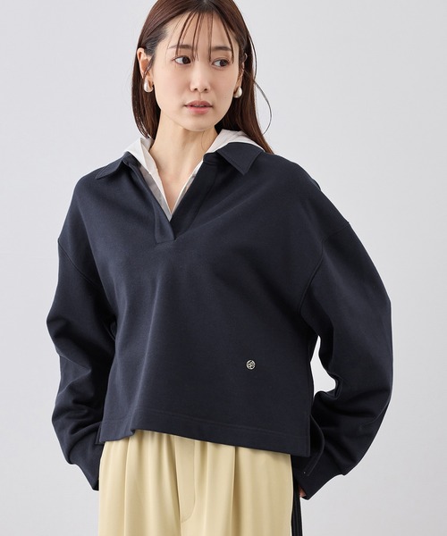 ROPE' PICNIC（ロペピクニック）の「スキッパースウェット（スウェット・レディース・ホワイト/ネイビー/ライトグレー/ベージュ系その他3・FREE）」の4枚目の写真