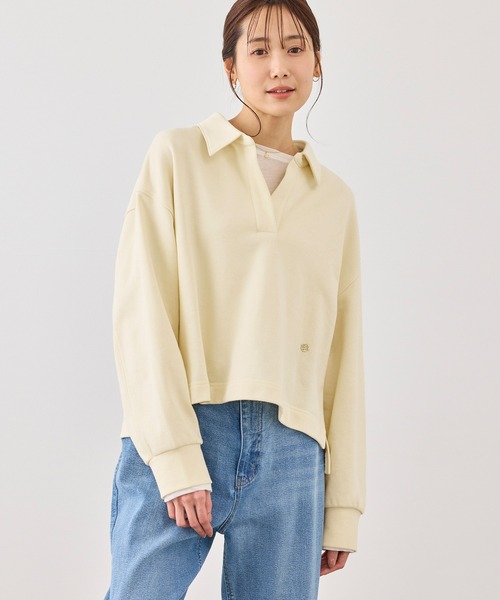 ROPE' PICNIC（ロペピクニック）の「スキッパースウェット（スウェット・レディース・ホワイト/ネイビー/ライトグレー/ベージュ系その他3・FREE）」の3枚目の写真