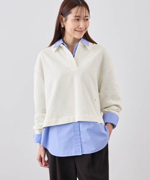 ROPE' PICNIC（ロペピクニック）の「スキッパースウェット（スウェット・レディース・ホワイト/ネイビー/ライトグレー/ベージュ系その他3・FREE）」の5枚目の写真