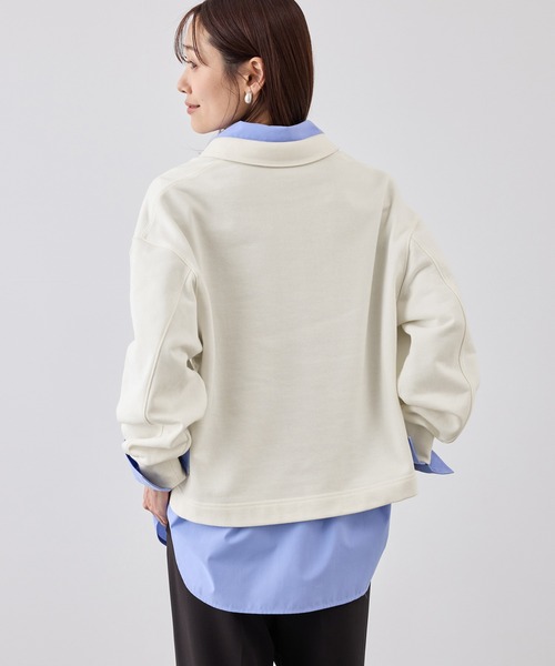 ROPE' PICNIC（ロペピクニック）の「スキッパースウェット（スウェット・レディース・ホワイト/ネイビー/ライトグレー/ベージュ系その他3・FREE）」の6枚目の写真