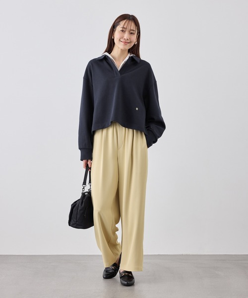 ROPE' PICNIC（ロペピクニック）の「スキッパースウェット（スウェット・レディース・ホワイト/ネイビー/ライトグレー/ベージュ系その他3・FREE）」の7枚目の写真