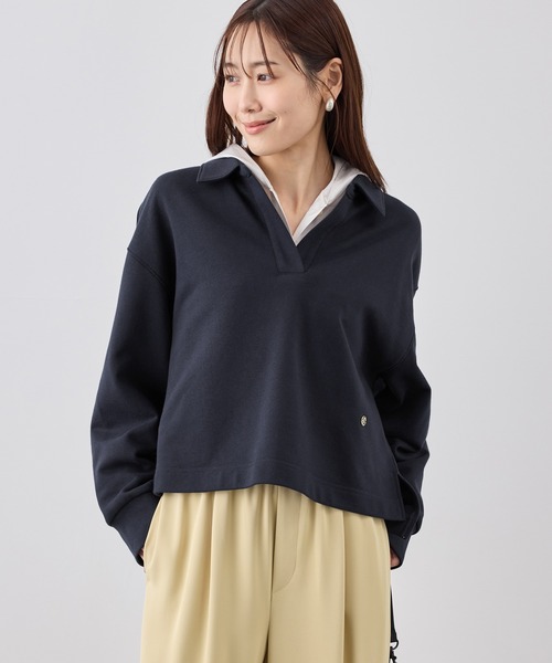 ROPE' PICNIC（ロペピクニック）の「スキッパースウェット（スウェット・レディース・ホワイト/ネイビー/ライトグレー/ベージュ系その他3・FREE）」の10枚目の写真