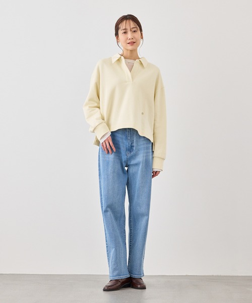 ROPE' PICNIC（ロペピクニック）の「スキッパースウェット（スウェット・レディース・ホワイト/ネイビー/ライトグレー/ベージュ系その他3・FREE）」の12枚目の写真