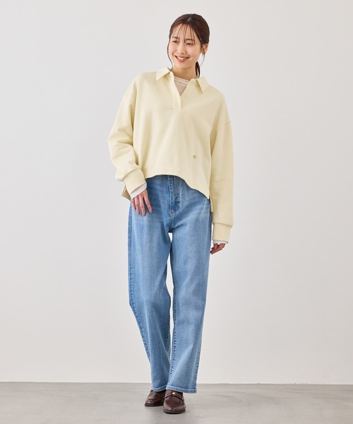 ROPE' PICNIC（ロペピクニック）の「スキッパースウェット（スウェット・レディース・ホワイト/ネイビー/ライトグレー/ベージュ系その他3・FREE）」の13枚目の写真