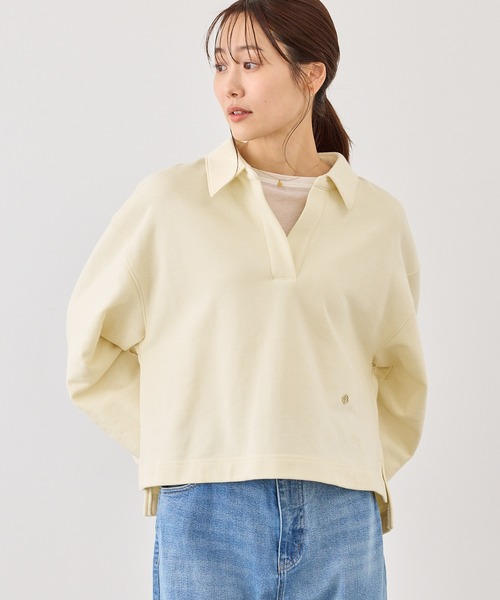 ROPE' PICNIC（ロペピクニック）の「スキッパースウェット（スウェット・レディース・ホワイト/ネイビー/ライトグレー/ベージュ系その他3・FREE）」の14枚目の写真