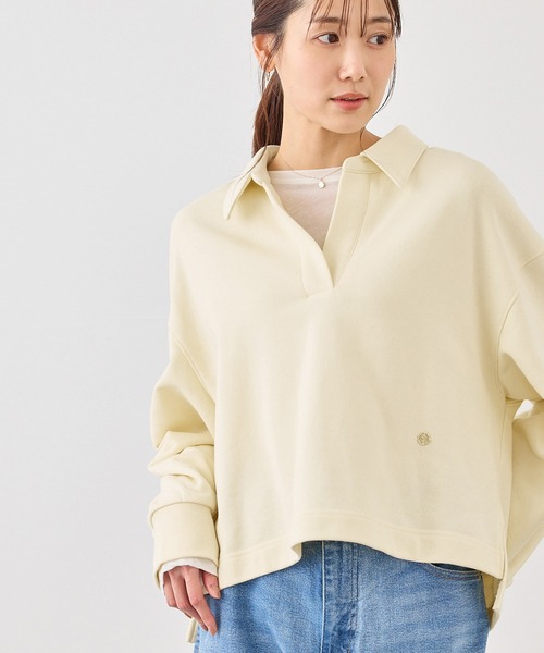 ROPE' PICNIC（ロペピクニック）の「スキッパースウェット（スウェット・レディース・ホワイト/ネイビー/ライトグレー/ベージュ系その他3・FREE）」の15枚目の写真