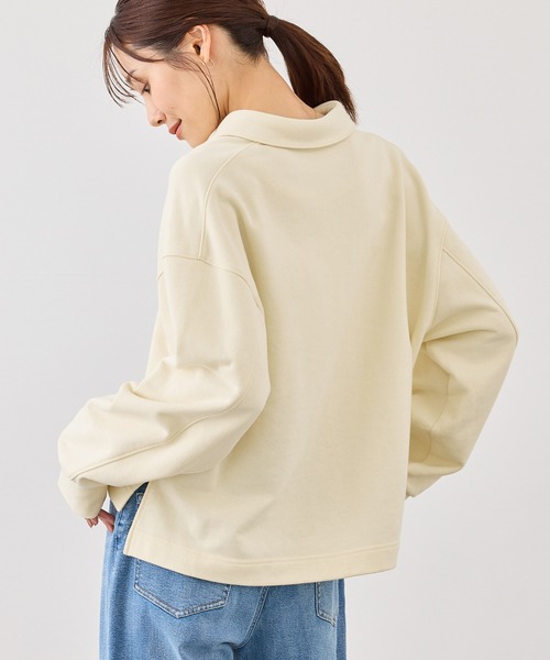 ROPE' PICNIC（ロペピクニック）の「スキッパースウェット（スウェット・レディース・ホワイト/ネイビー/ライトグレー/ベージュ系その他3・FREE）」の16枚目の写真