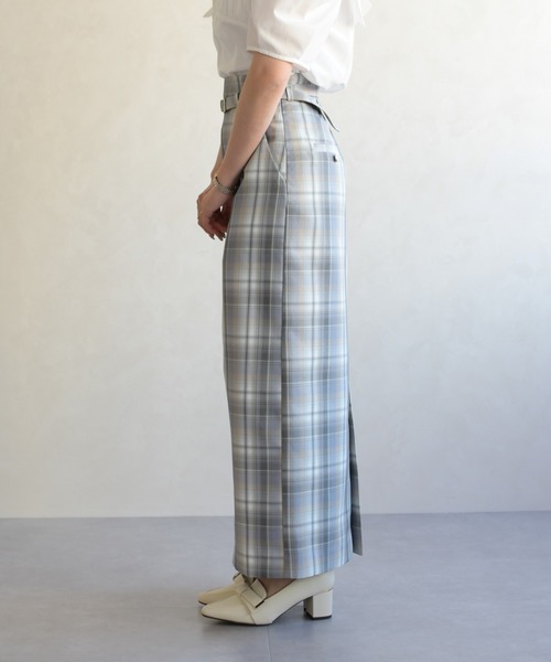 31 Sons de mode（トランテアン　ソン　ドゥ　モード）の「2026春夏新作 ベルト付きタイトスカート（スカート・レディース・ピンク系/ブルー系・S/M）」の9枚目の写真