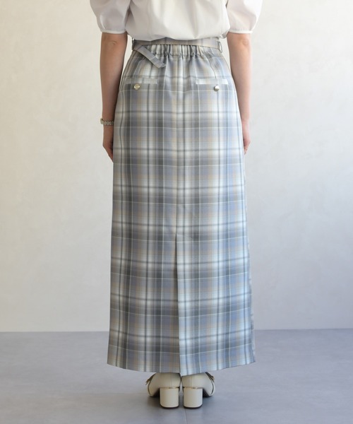 31 Sons de mode（トランテアン　ソン　ドゥ　モード）の「2026春夏新作 ベルト付きタイトスカート（スカート・レディース・ピンク系/ブルー系・S/M）」の10枚目の写真