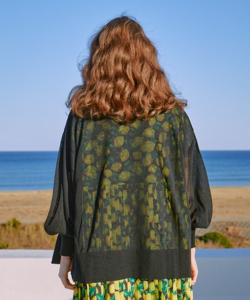 manana suerte(マニャーナスエルテ)の「シアーニットカーディガン(カーディガン/ボレロ・レディース・ブラック/イエロー/パープル・FREE)」の11枚目の写真