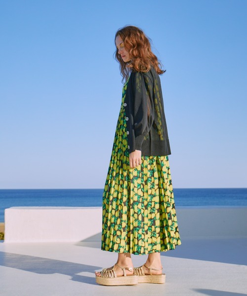 manana suerte(マニャーナスエルテ)の「シアーニットカーディガン(カーディガン/ボレロ・レディース・ブラック/イエロー/パープル・FREE)」の15枚目の写真