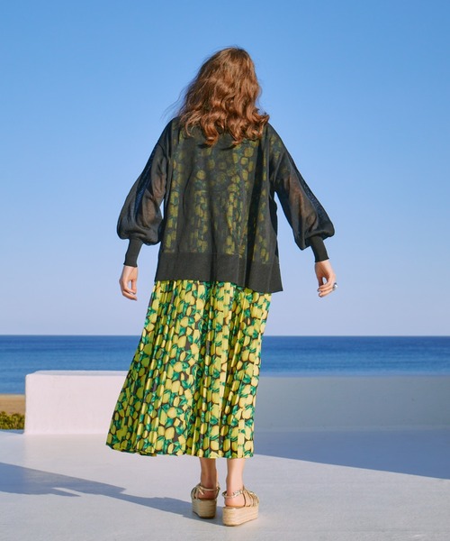 manana suerte(マニャーナスエルテ)の「シアーニットカーディガン(カーディガン/ボレロ・レディース・ブラック/イエロー/パープル・FREE)」の16枚目の写真