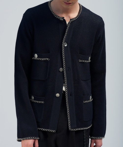 BED J.W. FORD（ベッドフォード）の「【BED J.W. FORD/ベッドフォード】C（ニット/セーター・メンズ・グレー/ダークネイビー/レッド・0/1）」の10枚目の写真