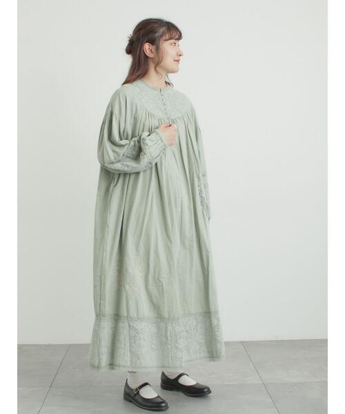 WEB限定 Sサイズ】ランダム刺繍レース切替ワンピース（ワンピース