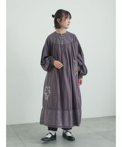WEB限定 Sサイズ】ランダム刺繍レース切替ワンピース（ワンピース