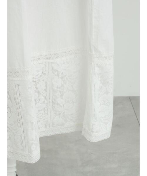 TSUHARU by Samansa Mos2(ツハルバイサマンサモスモス)の「【WEB限定 Sサイズ】ランダム刺繍レース切替ワンピース(ワンピース・レディース・オフホワイト/チャコールグレー/ミント・S/M)」の11枚目の写真
