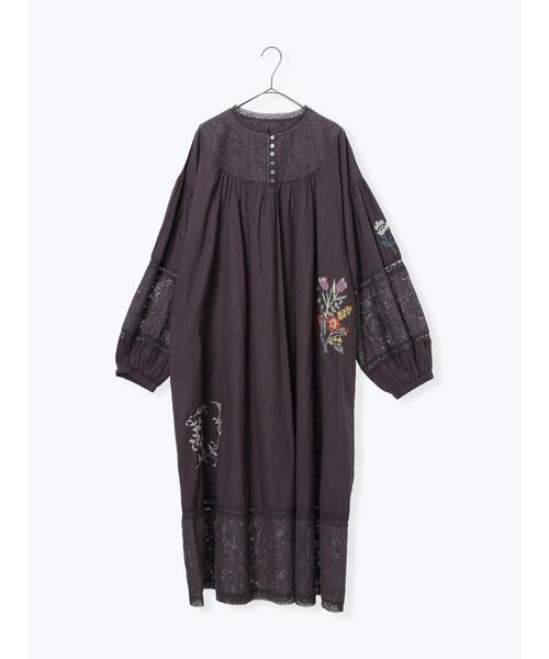 TSUHARU by Samansa Mos2(ツハルバイサマンサモスモス)の「【WEB限定 Sサイズ】ランダム刺繍レース切替ワンピース(ワンピース・レディース・オフホワイト/チャコールグレー/ミント・S/M)」の14枚目の写真