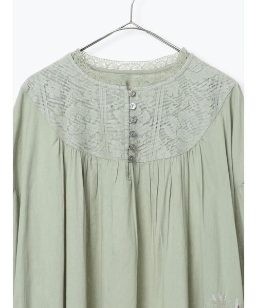 TSUHARU by Samansa Mos2(ツハルバイサマンサモスモス)の「【WEB限定 Sサイズ】ランダム刺繍レース切替ワンピース(ワンピース・レディース・オフホワイト/チャコールグレー/ミント・S/M)」の17枚目の写真