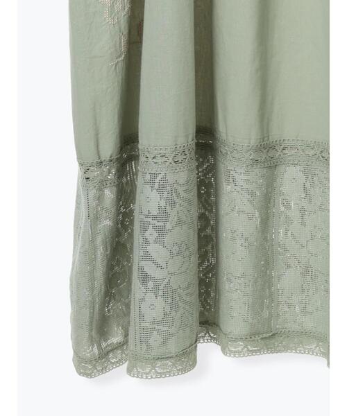 TSUHARU by Samansa Mos2(ツハルバイサマンサモスモス)の「【WEB限定 Sサイズ】ランダム刺繍レース切替ワンピース(ワンピース・レディース・オフホワイト/チャコールグレー/ミント・S/M)」の19枚目の写真