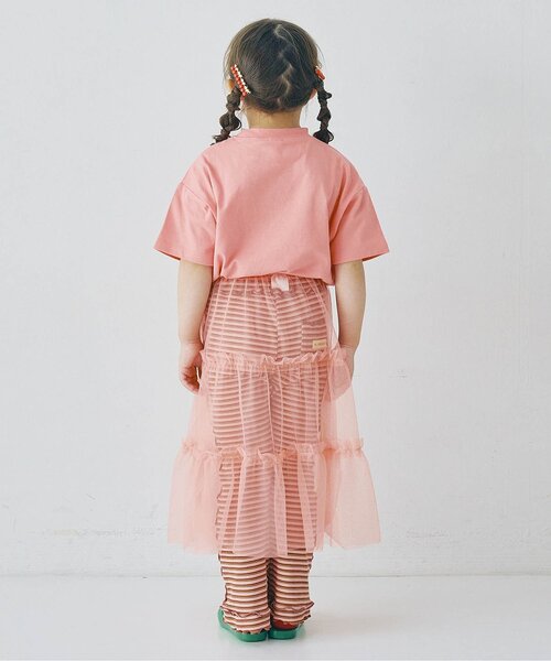 p.premier（ピードットプルミエ）の「先染めボーダーワッフルメロウパンツ（その他パンツ・キッズ・ピンク/グリーン/アイボリー/ブルー・100/80/140/130/120/110/90）」の14枚目の写真