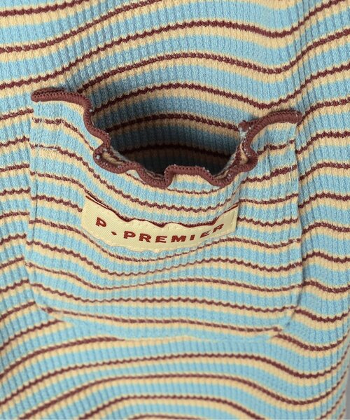 p.premier（ピードットプルミエ）の「先染めボーダーワッフルメロウパンツ（その他パンツ・キッズ・ピンク/グリーン/アイボリー/ブルー・100/80/140/130/120/110/90）」の21枚目の写真