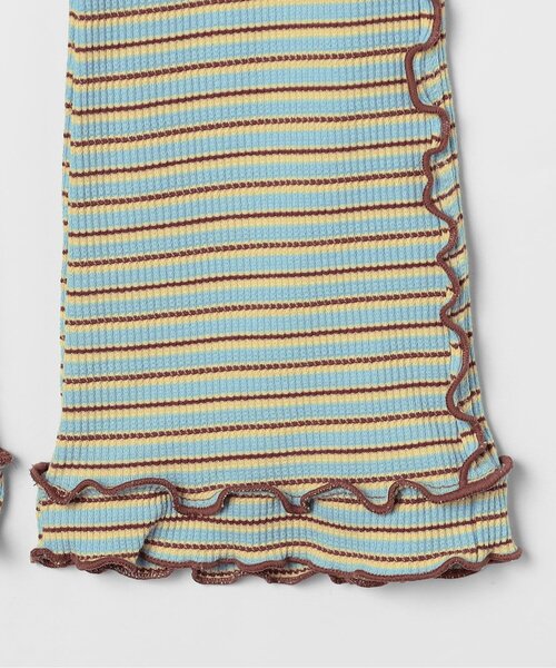 p.premier（ピードットプルミエ）の「先染めボーダーワッフルメロウパンツ（その他パンツ・キッズ・ピンク/グリーン/アイボリー/ブルー・100/80/140/130/120/110/90）」の22枚目の写真