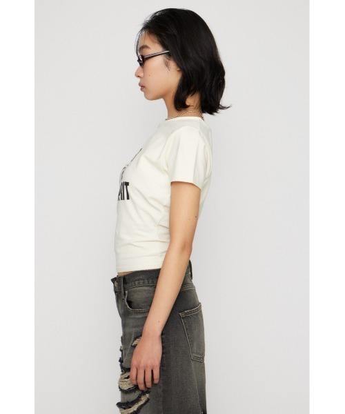 LAGUA GEM(ラグアジェム)の「SHOULDER RIBBON PRINT トップス(Tシャツ/カットソー・レディース・カーキ/ブラック/アイボリー・FREE)」の20枚目の写真