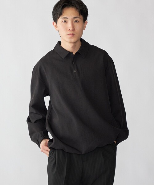 City Ambient Products(シティアンビエントプロダクツ)の「City Ambient Products: Cityform カルゼ テック ポロシャツ(ポロシャツ・メンズ・チャコールグレー/ブラック・SMALL/LARGE/MEDIUM)」の10枚目の写真