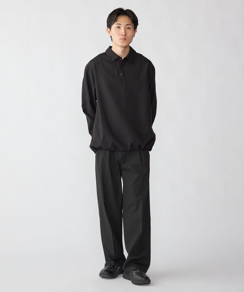 City Ambient Products(シティアンビエントプロダクツ)の「City Ambient Products: Cityform カルゼ テック ポロシャツ(ポロシャツ・メンズ・チャコールグレー/ブラック・SMALL/LARGE/MEDIUM)」の8枚目の写真