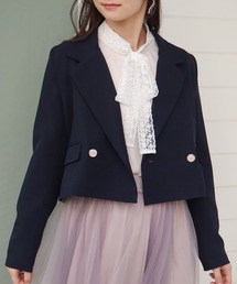 ASTORIA ODIER（アストリアオディール）の「ショート丈ダブルボタンテーラードジャケット（テーラードジャケット）」