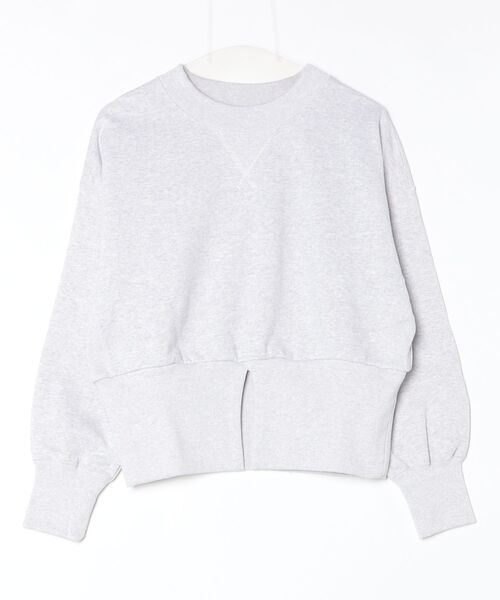 ROBES&CONFECTIONS(ローブスコンフェクションズ)の「Robes&Confections/ローブス&コンフェクションズ/ヴィンテージドライ裏毛LSクルーネック(スウェット・レディース・チャコールグレー/ホワイト・1)」の1枚目の写真