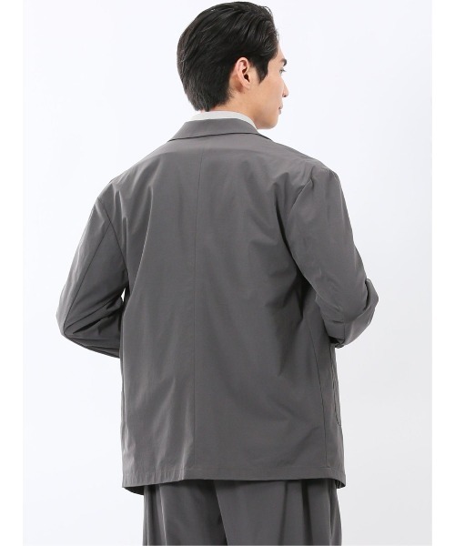 TAKA-Q（タカキュー）の「【ストレッチ ウォッシャブル 軽量 パッカブル】タカキュー ナチュラルワッシャー 2ボタン ジャケット(セットアップ可能)（セットアップ・メンズ・ブラック/グレー/ブラウン・MEDIUM/LARGE）」の12枚目の写真